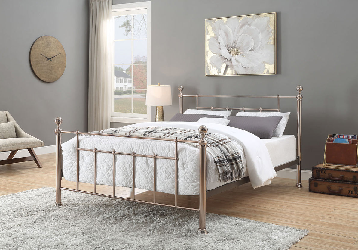 Rose gold bed deals frame