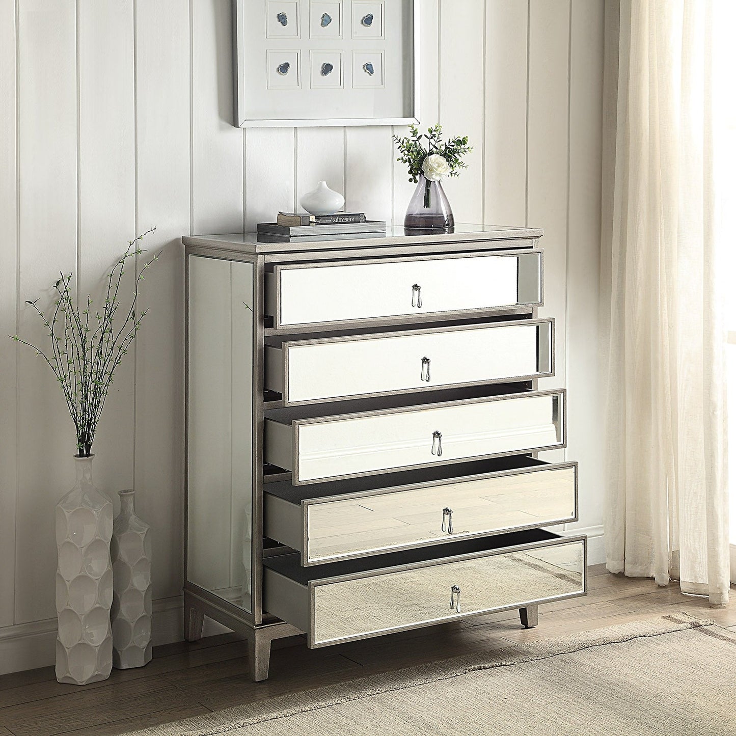 GATSBY Tallboy - Antique Silver Brushed