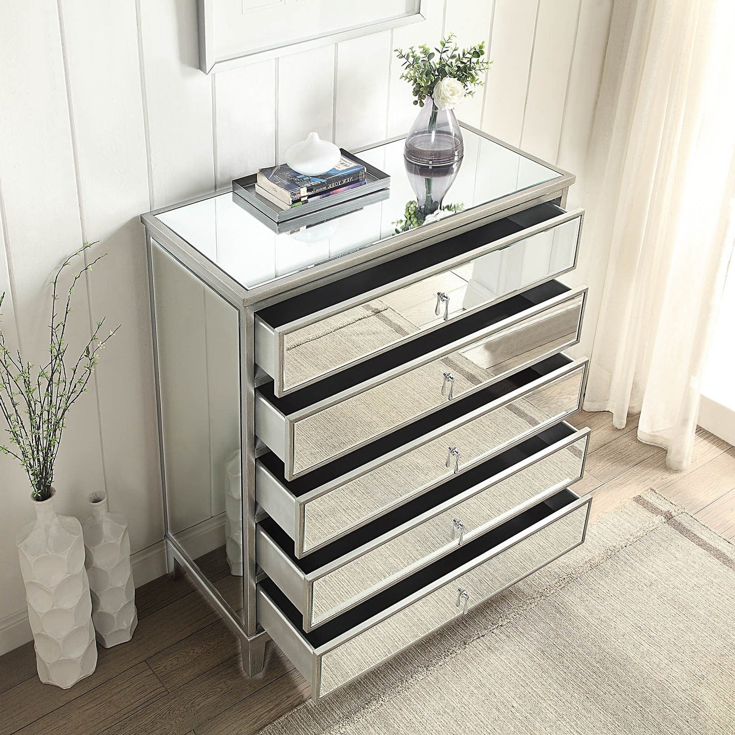 GATSBY Tallboy - Antique Silver Brushed
