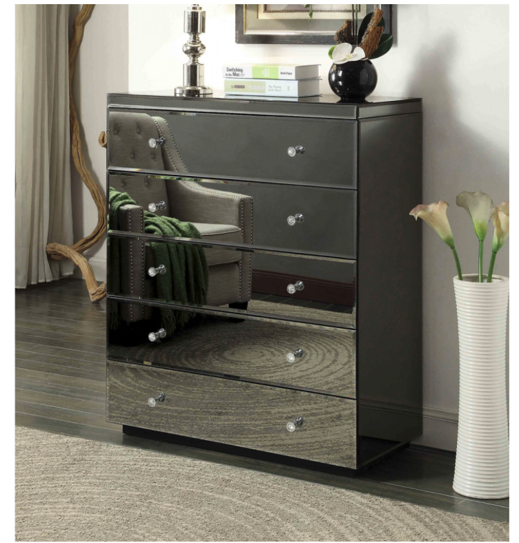 Tallboy with outlet mirror