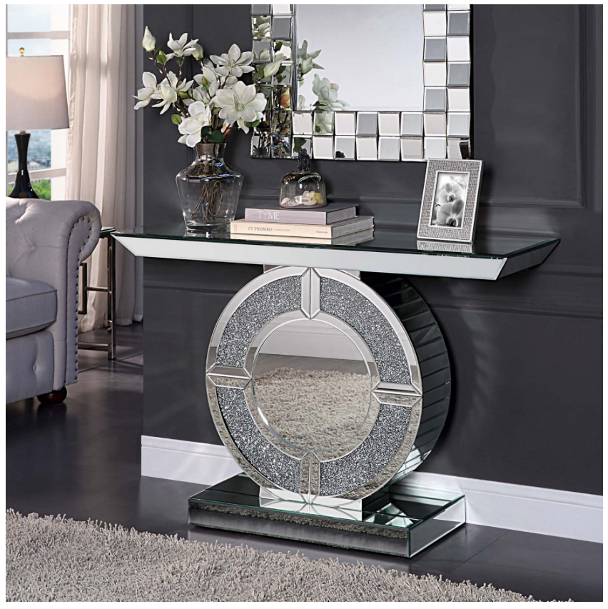 Table with hot sale mirror for hallway