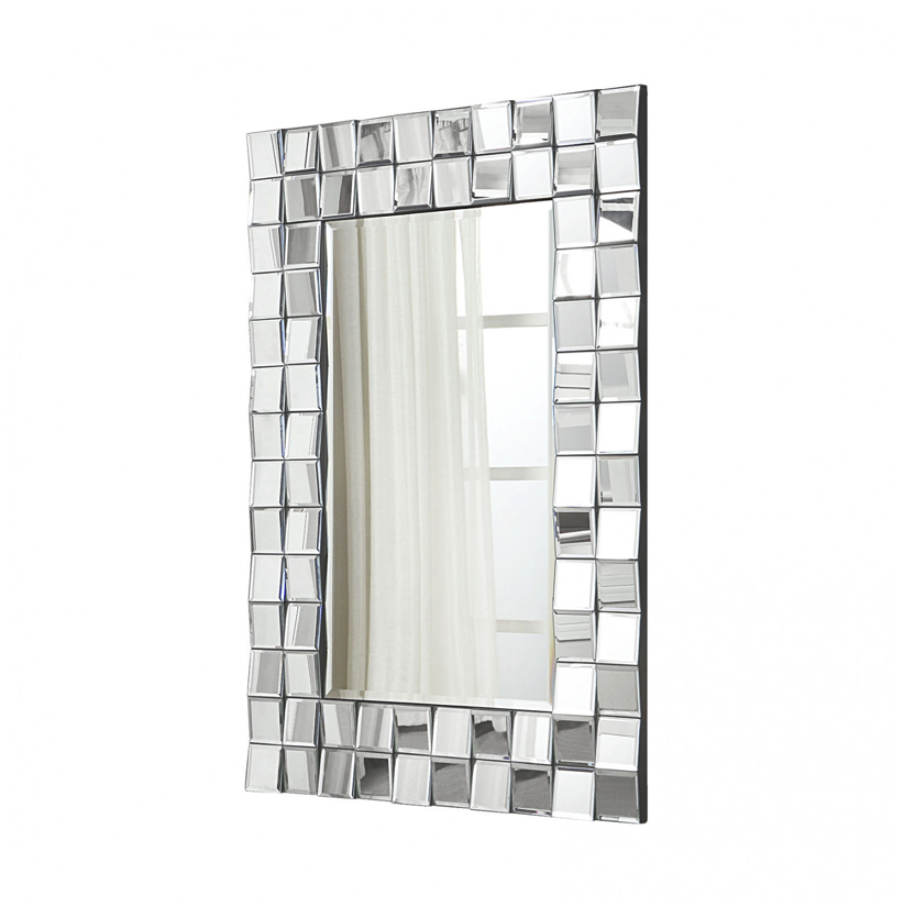 JORDAN Wall Mirror Rectangular shape with angled mirror decorative edges