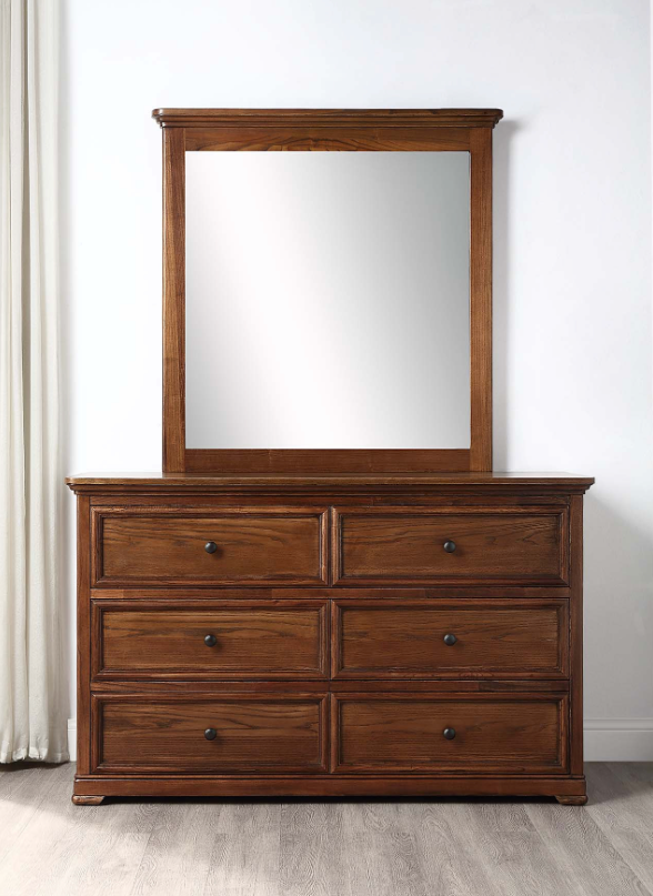 Windsor Dressing Table Ash Wood - Walnut Finish