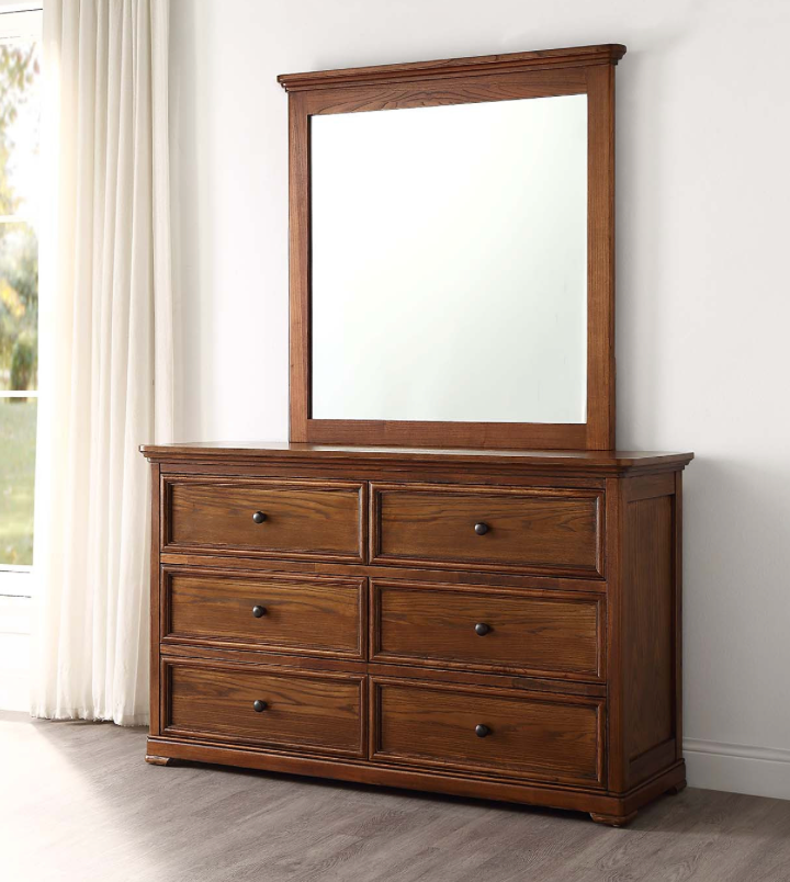 Windsor Dressing Table Ash Wood - Walnut Finish