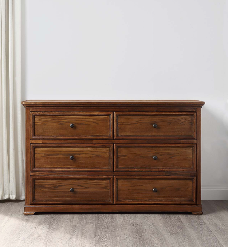 Windsor Dressing Table Ash Wood - Walnut Finish