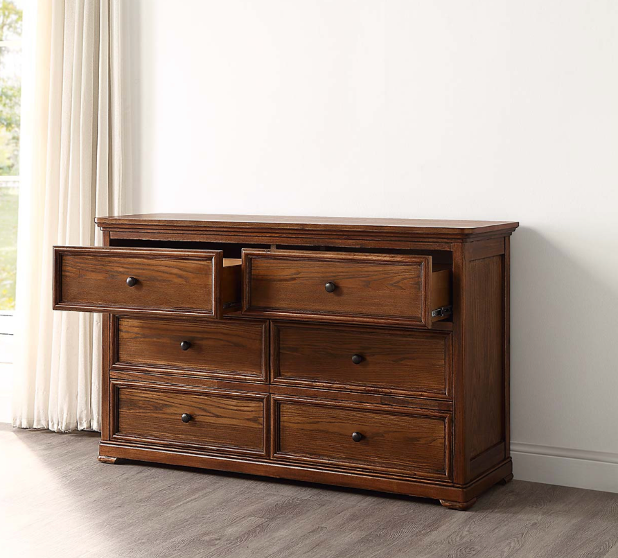 Windsor Dressing Table Ash Wood - Walnut Finish