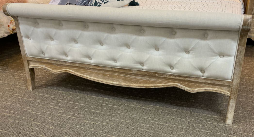 PROVENCE King European White Oak & Upholstered Bed HMF