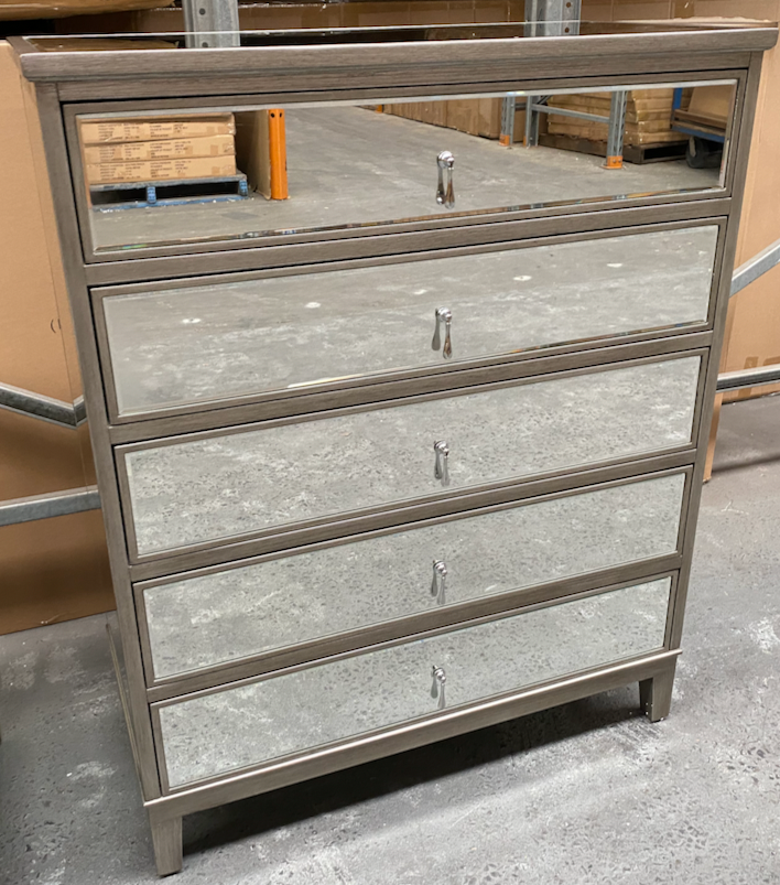 GATSBY Tallboy - Antique Silver Brushed