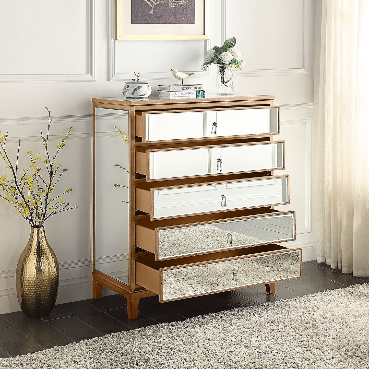 GATSBY Tallboy - Antique Gold Brushed