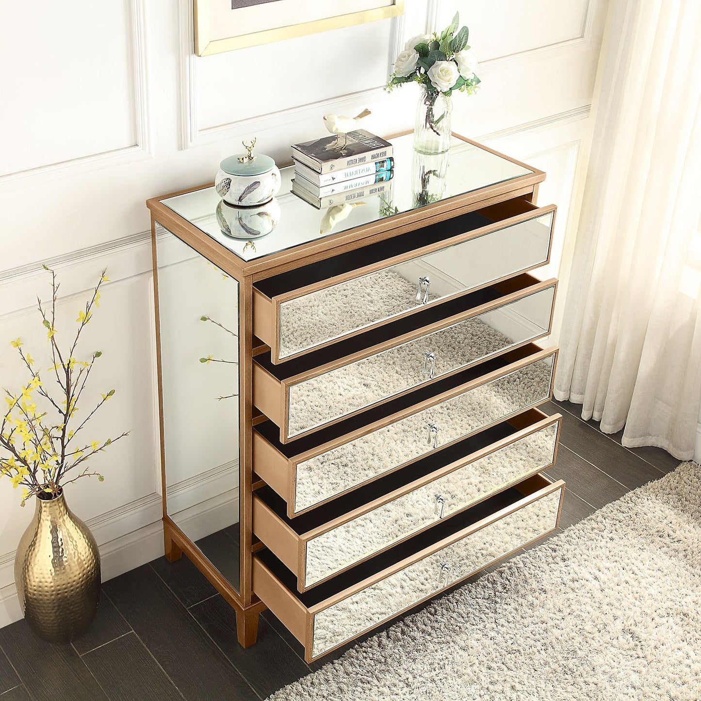 GATSBY Tallboy - Antique Gold Brushed