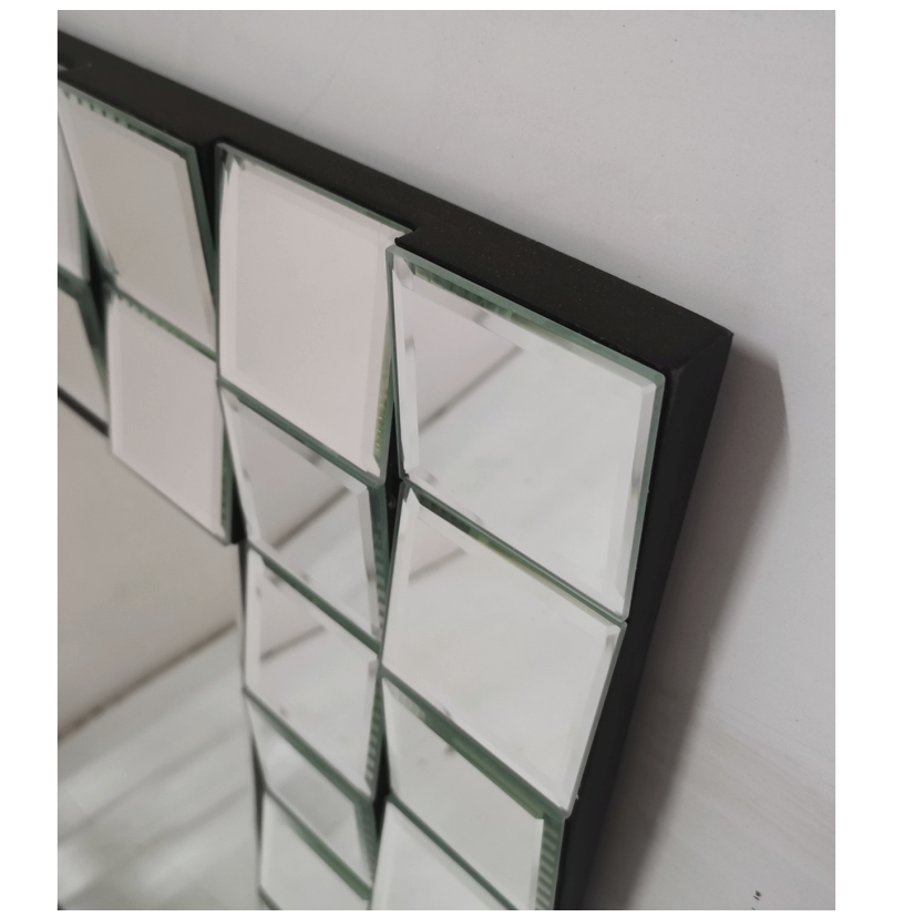 JORDAN Wall Mirror Rectangular shape with angled mirror decorative edges